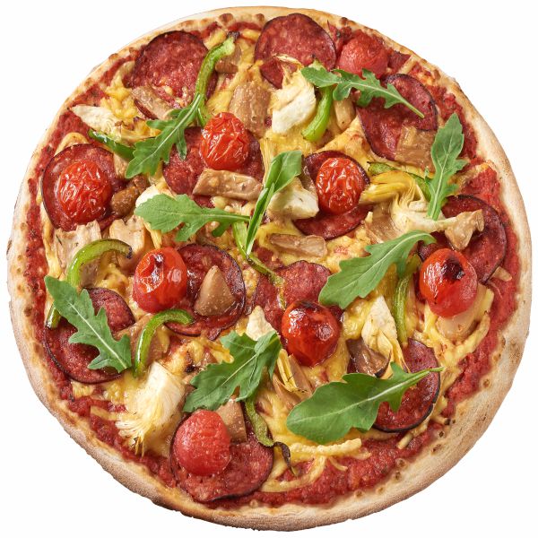  Pizza Salami Vegana